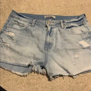 Refuge high waisted jean shorts